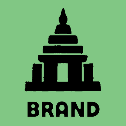 Buddhist Temple Stupa Logo preview