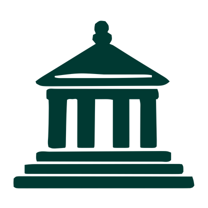 Classical Temple Building Logo #003932