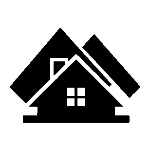 Layered Overlap House Logo