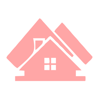 Layered Overlap House Logo #ffa6a6