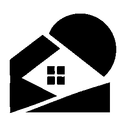 House and Sun Overlap Logo