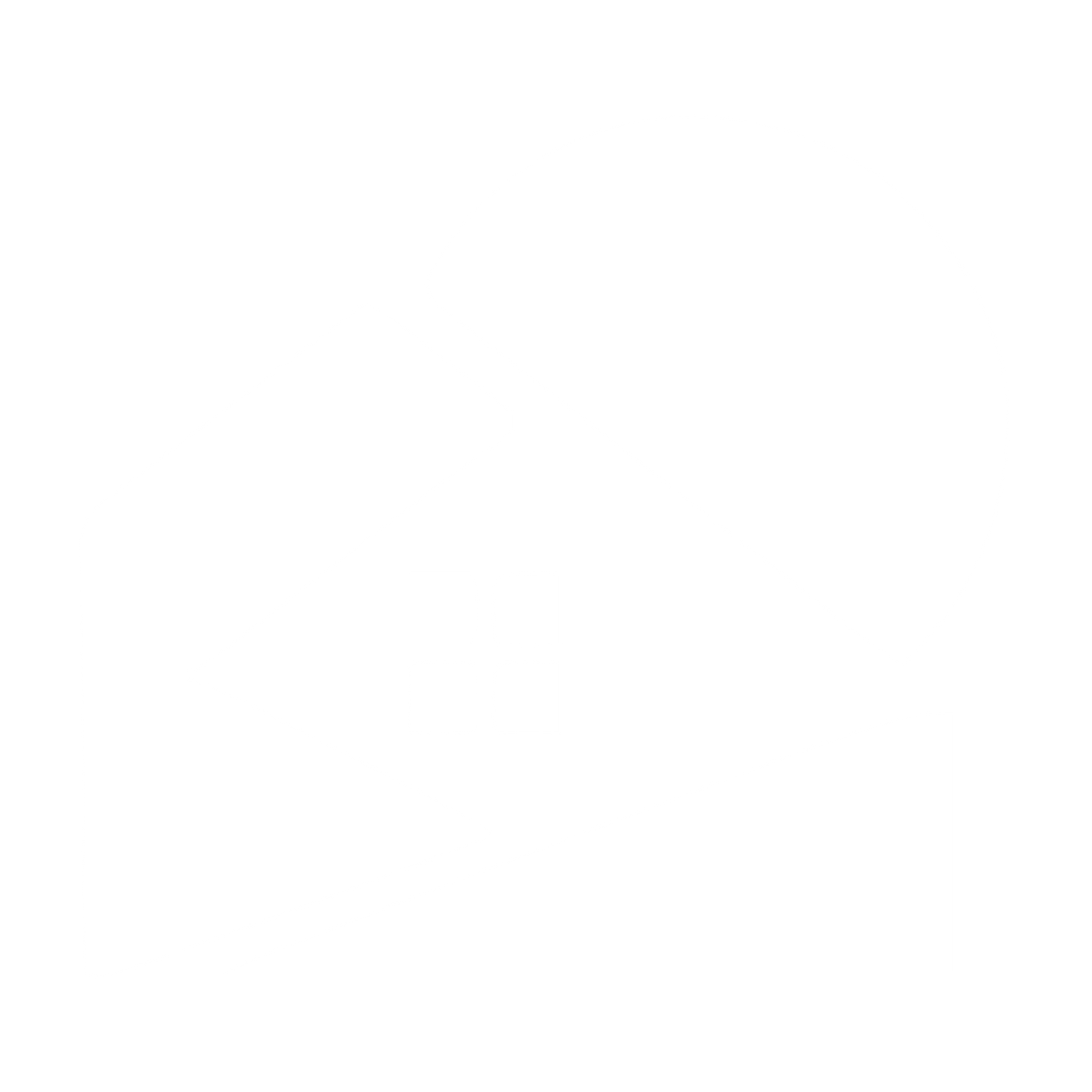 House and Sun Overlap Logo #ffffff