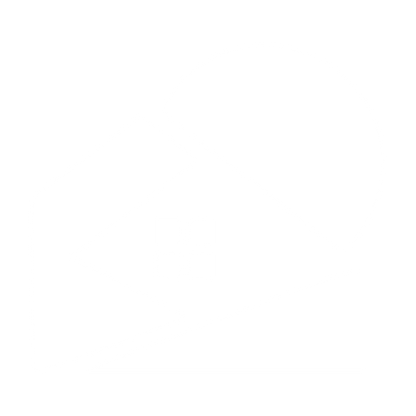 House and Sun Overlap Logo #ffffff
