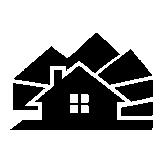 Cabin Mountains Layered Logo