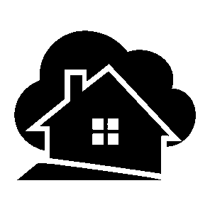 House Cloud Overlap Logo