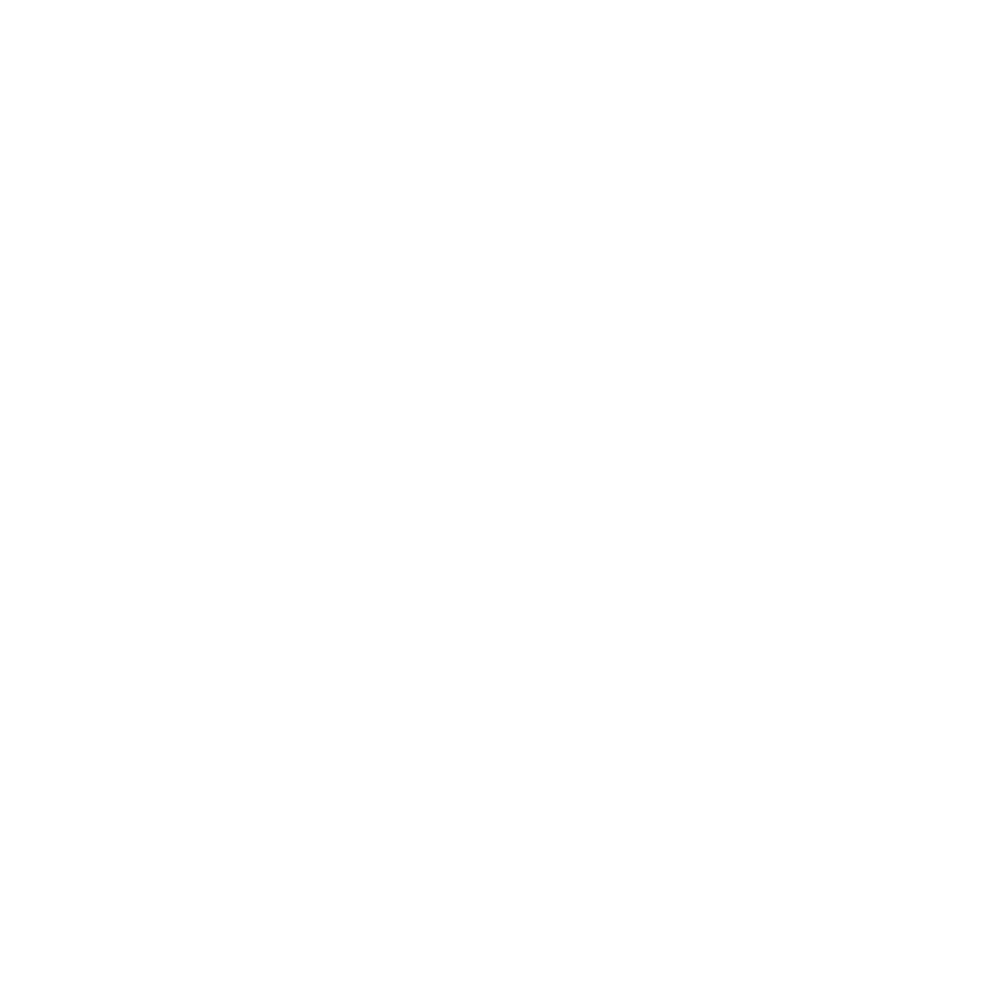 House Cloud Overlap Logo #ffffff