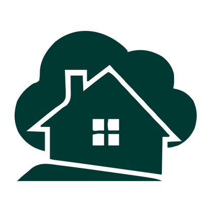 House Cloud Overlap Logo #003932