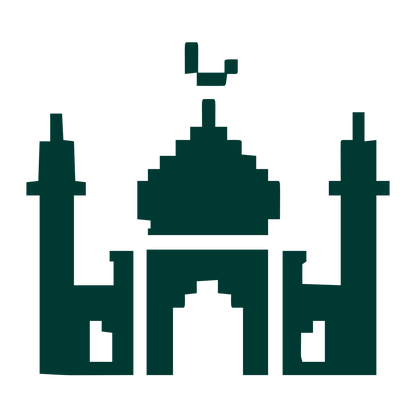 Pixel Mosque Logo #003932