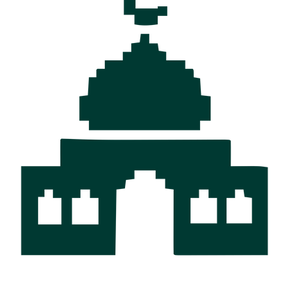 Pixel Mosque Logo #003932