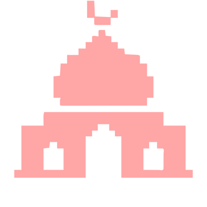 Pixel Mosque Logo #ffa6a6