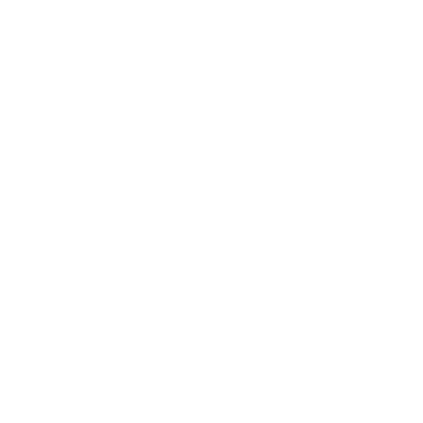 Pixel Mosque Logo #ffffff