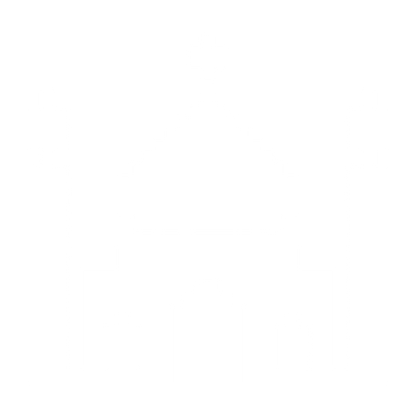 Pixel Mosque Logo #ffffff