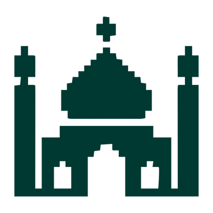Pixel Mosque Logo #003932