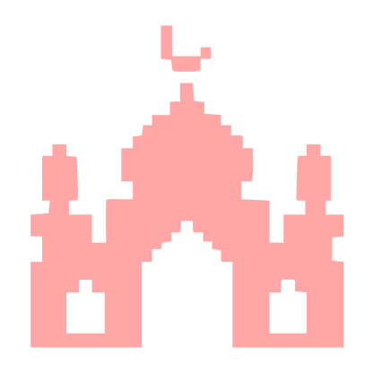 Pixel Mosque Logo #ffa6a6