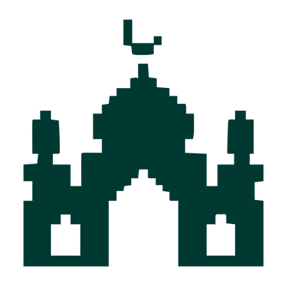 Pixel Mosque Logo #003932