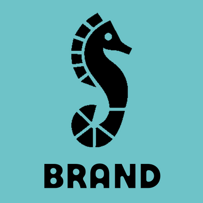 Swiss Style Seahorse Logo preview