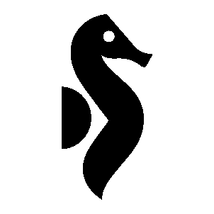 Geometric Seahorse Logo