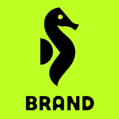 Geometric Seahorse Logo preview