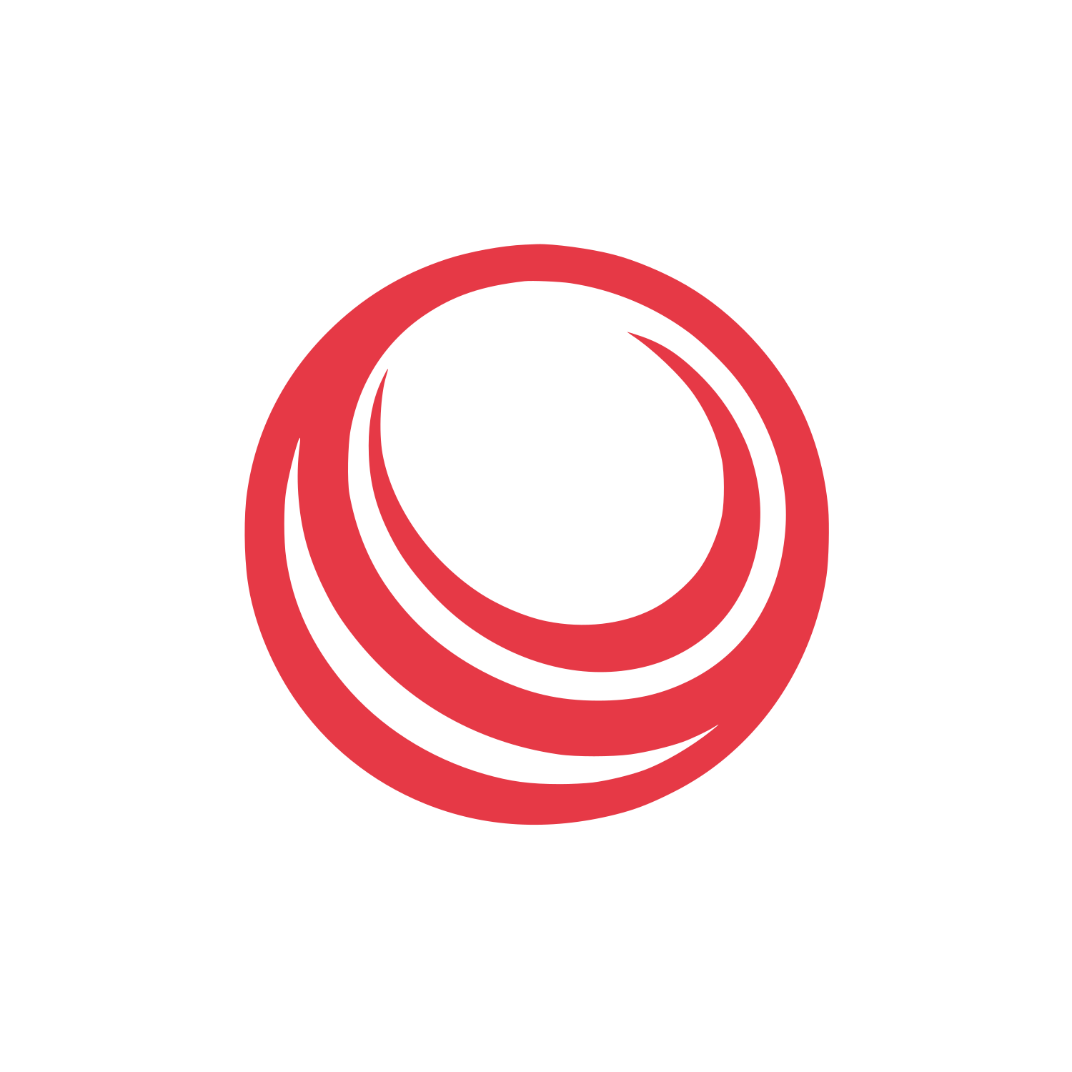 Circle Swoosh Logo #E63946