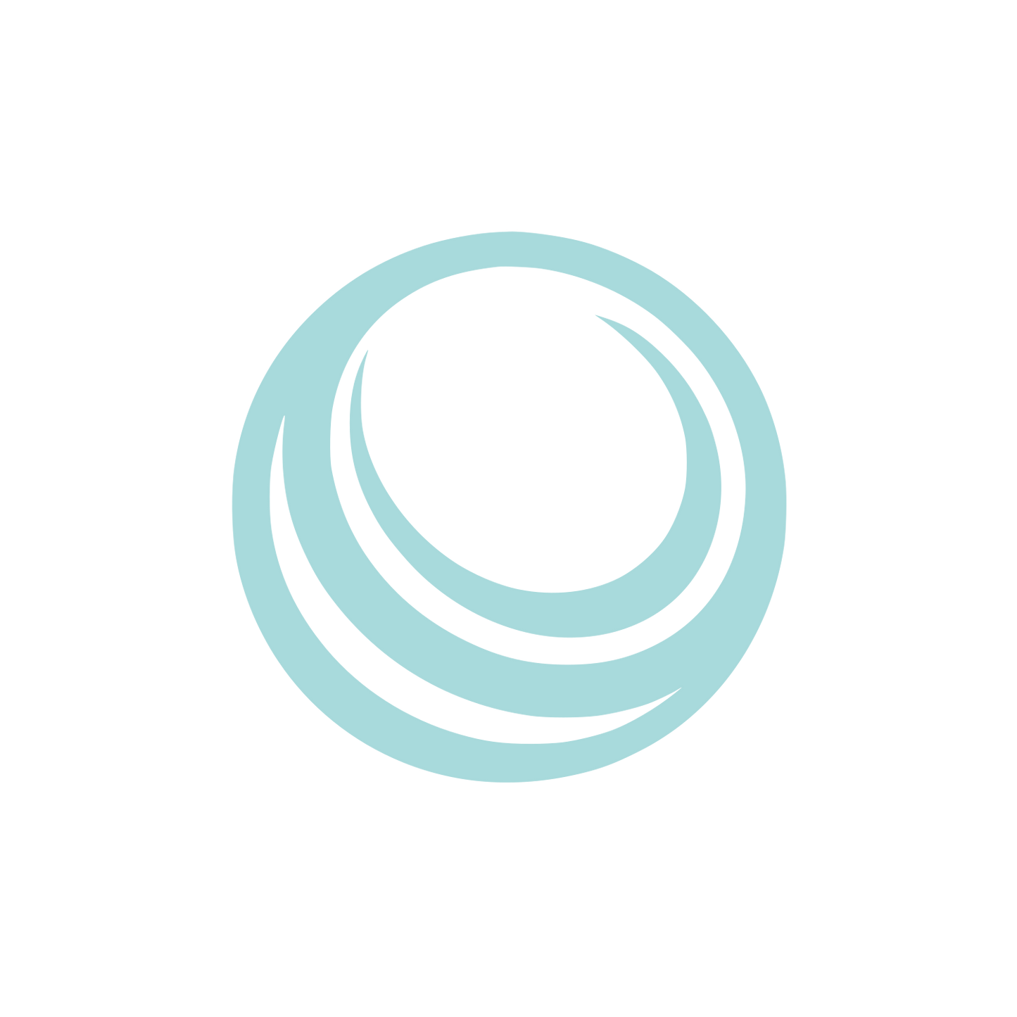 Circle Swoosh Logo #A8DADC