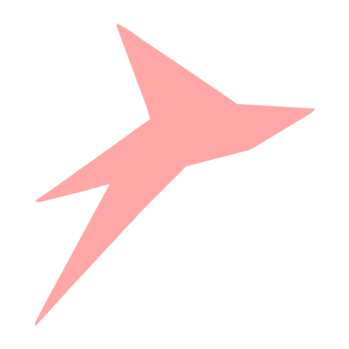 Stingray Lightning Bolt Logo #ffa6a6