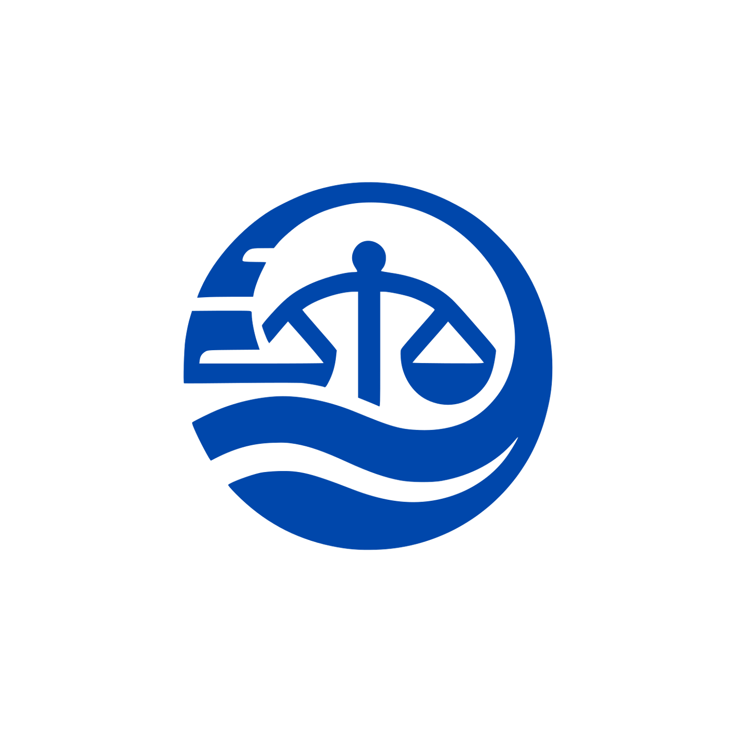 Legal Services in Balance Logo #0047AB