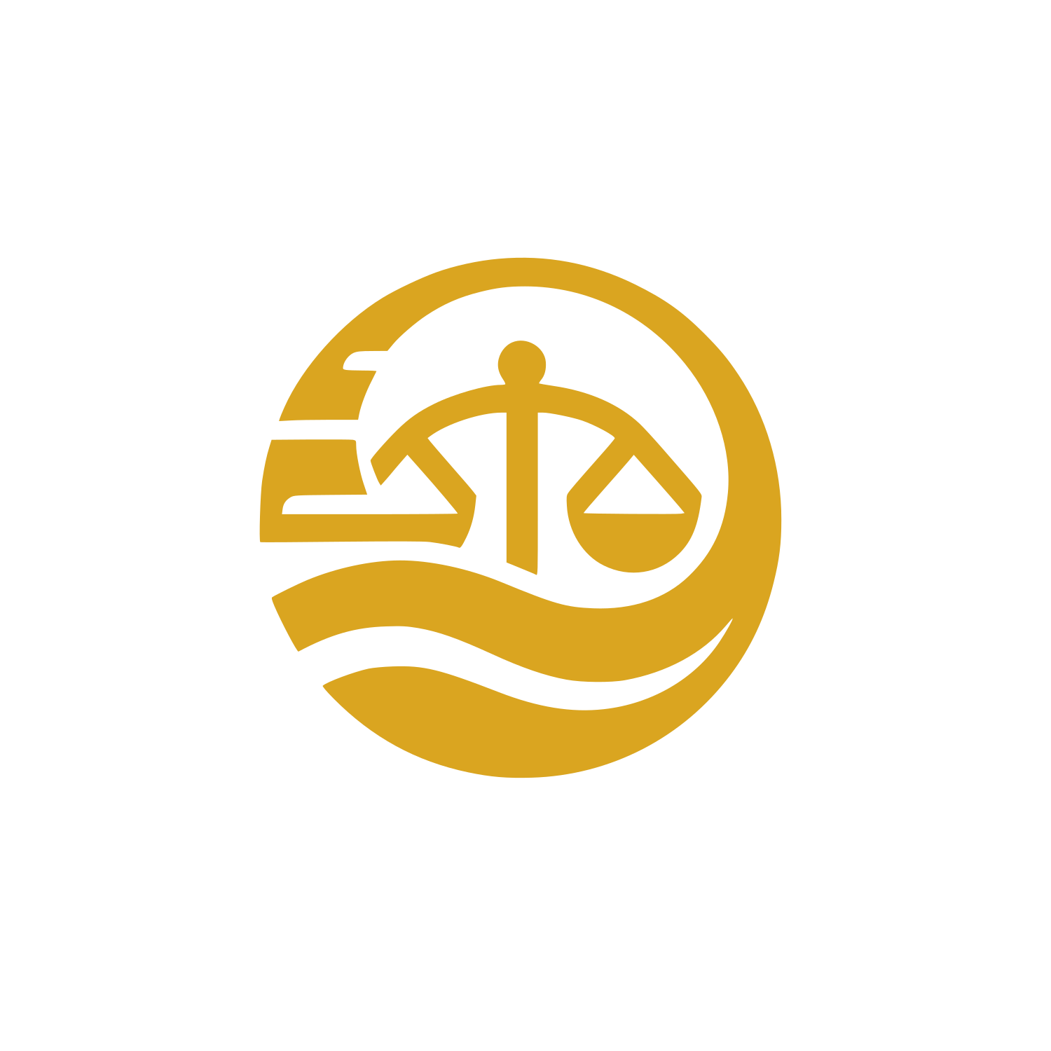 Legal Services in Balance Logo #DAA520
