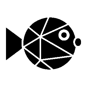 Geometric Pufferfish Logo