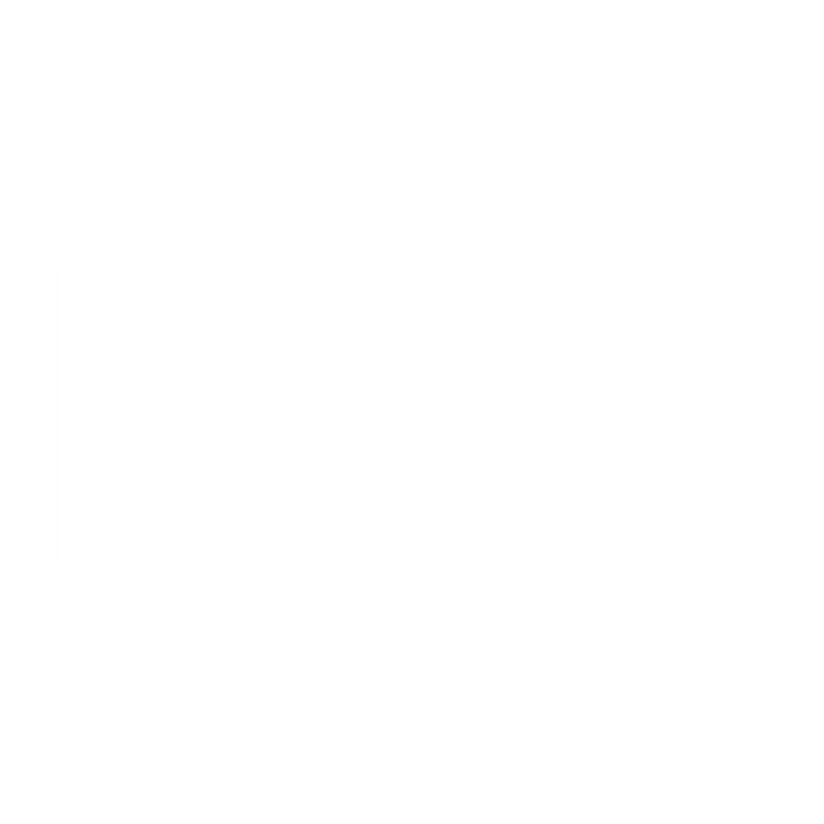 Geometric Pufferfish Logo #ffffff
