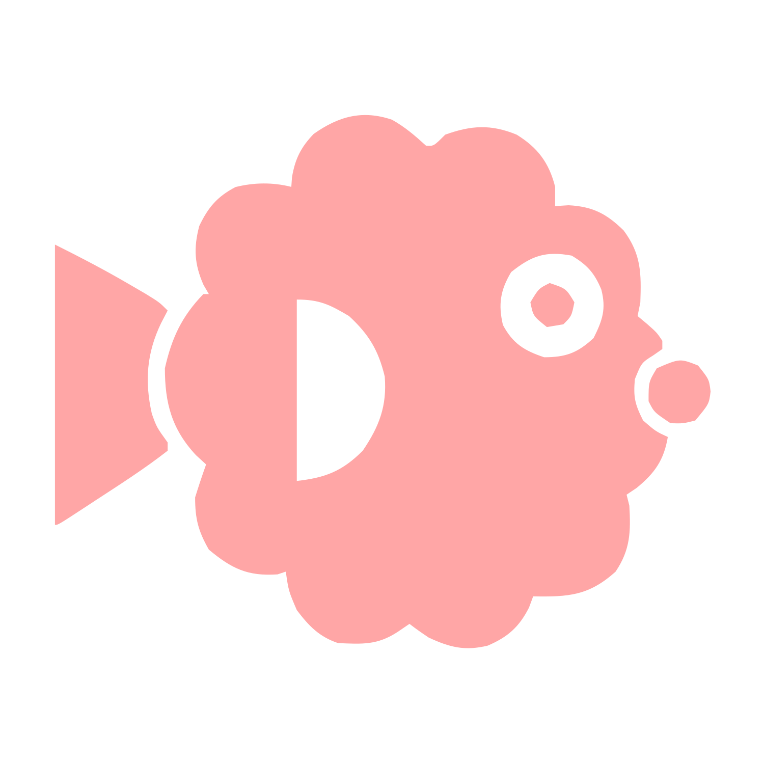 Pufferfish Bold Logo #ffa6a6