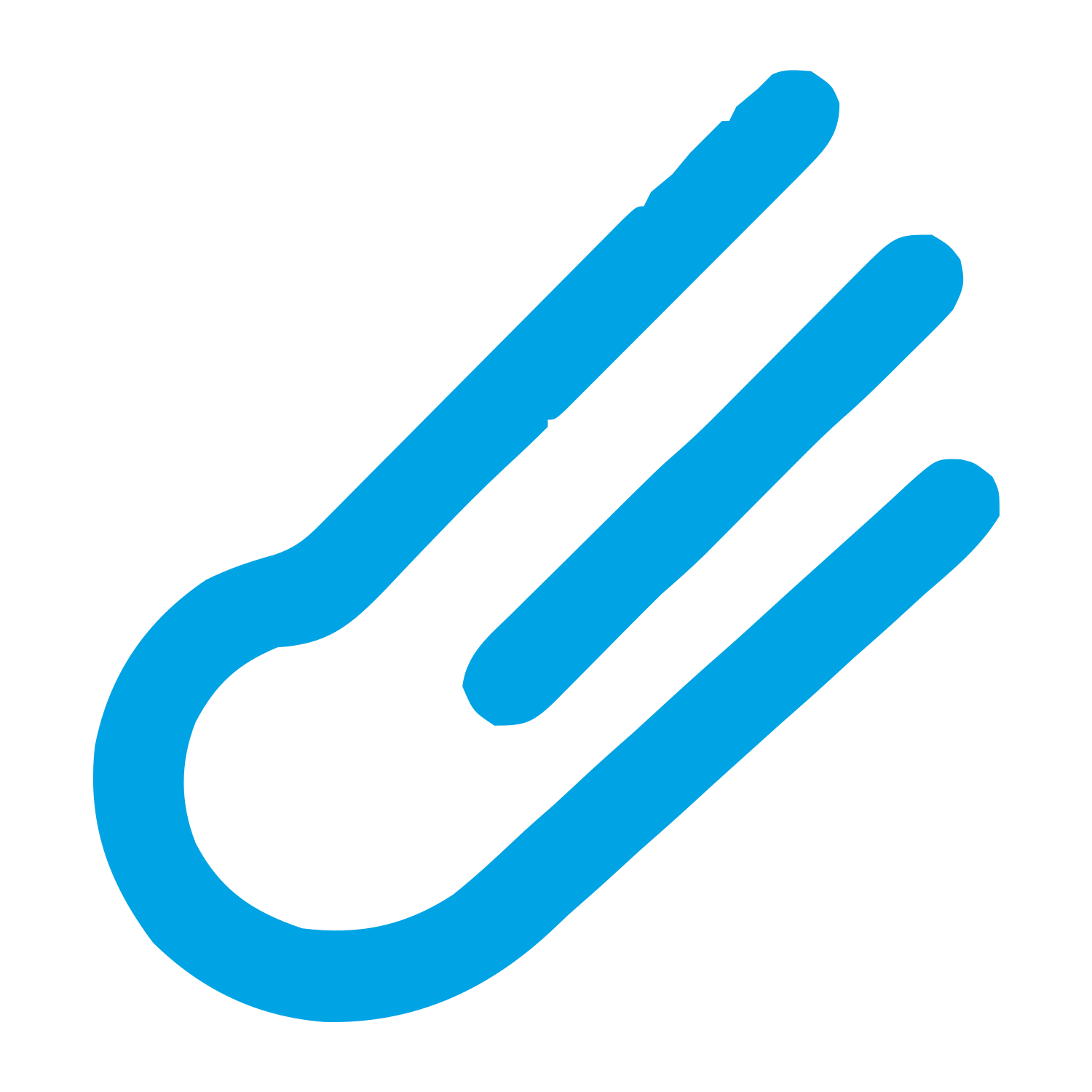 Monoline Comet Tail Logo #00a3e4