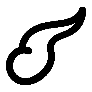 Monoline Wing Comet Logo