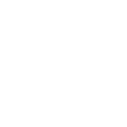 Monoline Wing Comet Logo #ffffff