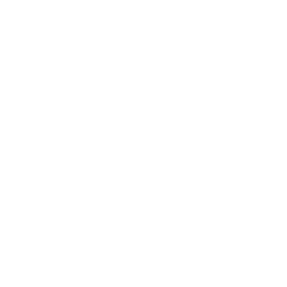 Monoline Comet Lightning Logo #ffffff