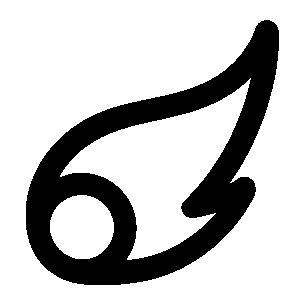 Monoline Comet Tail Logo