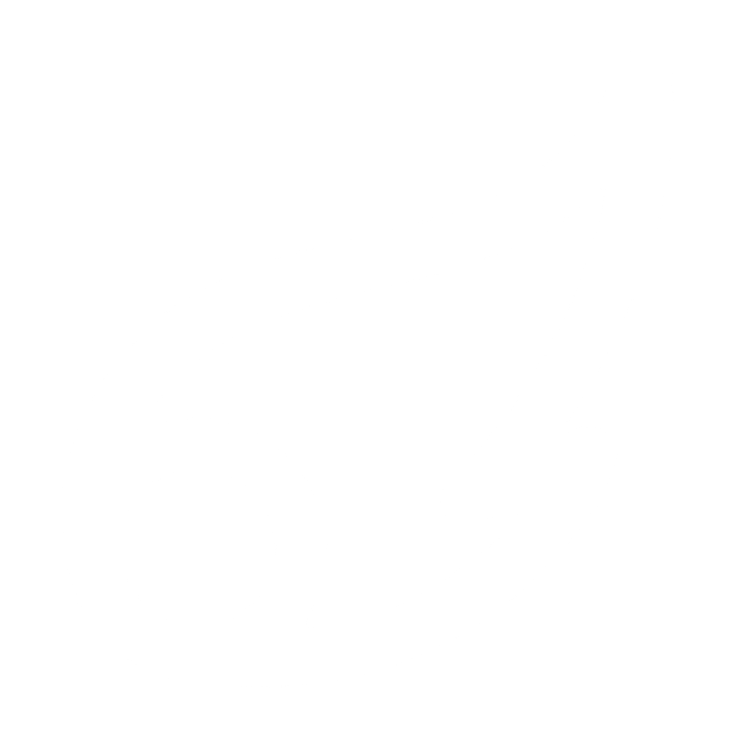 Monoline Comet Tail Logo #ffffff