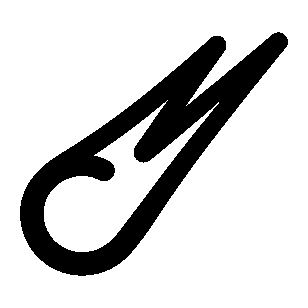 Monoline Comet Tail Logo