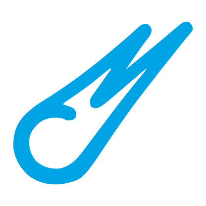 Monoline Comet Tail Logo #00a3e4