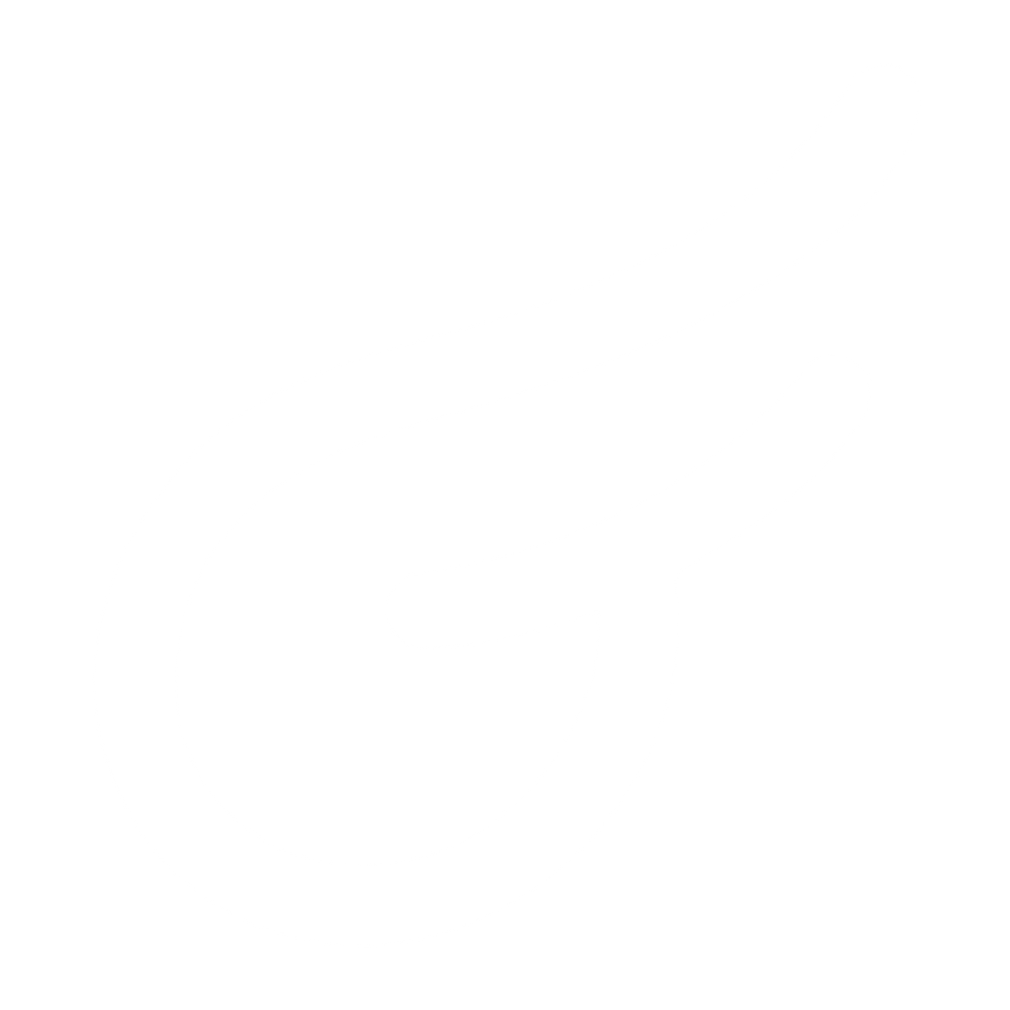 Monoline Comet Swirl Logo #ffffff