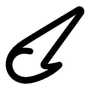 Monoline Comet Tail Logo