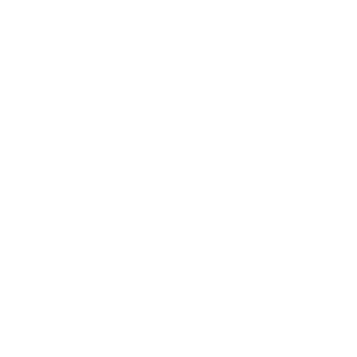 Monoline Comet Tail Logo #ffffff