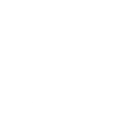 Monoline Comet Tail Logo #ffffff