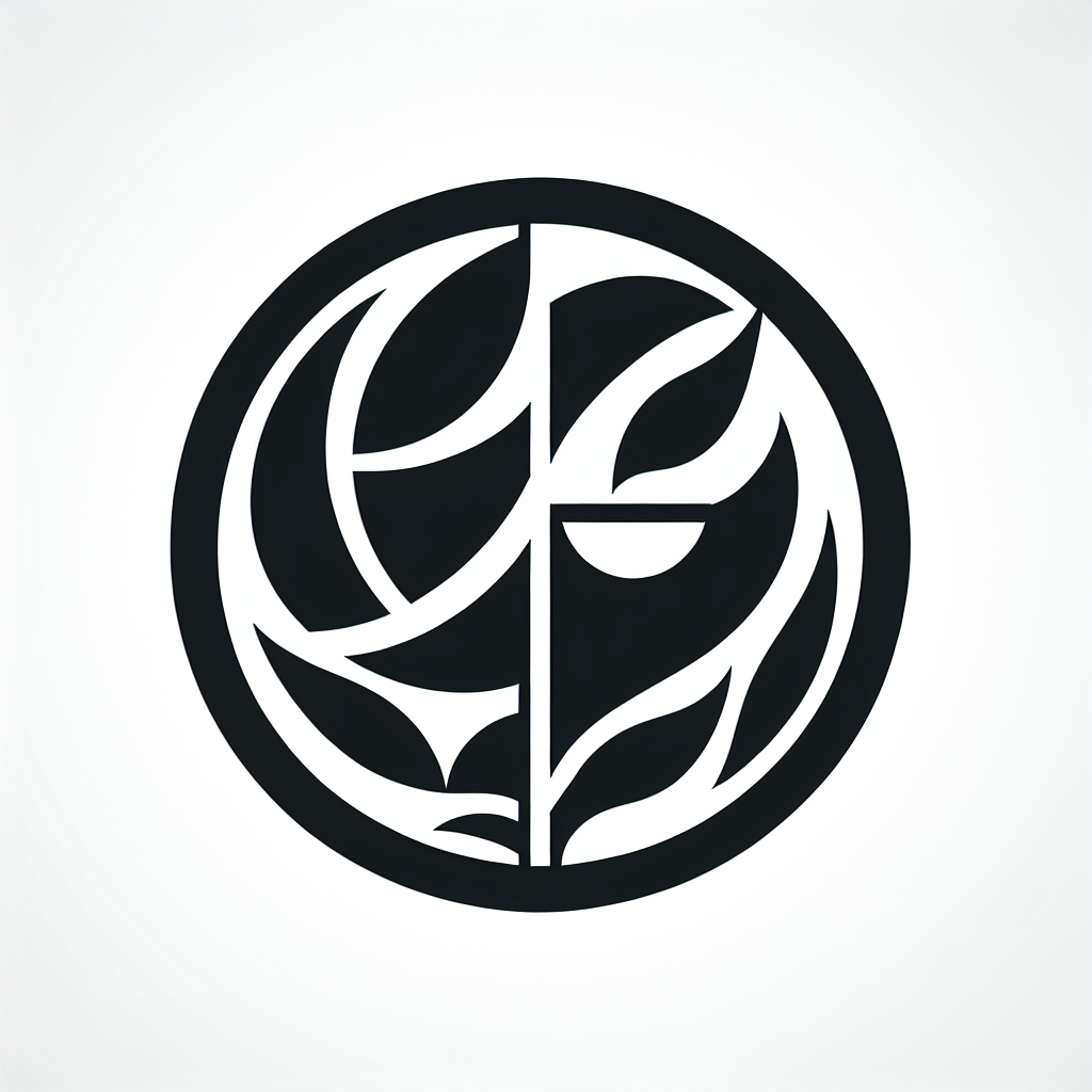 Leaf in Circle Logo