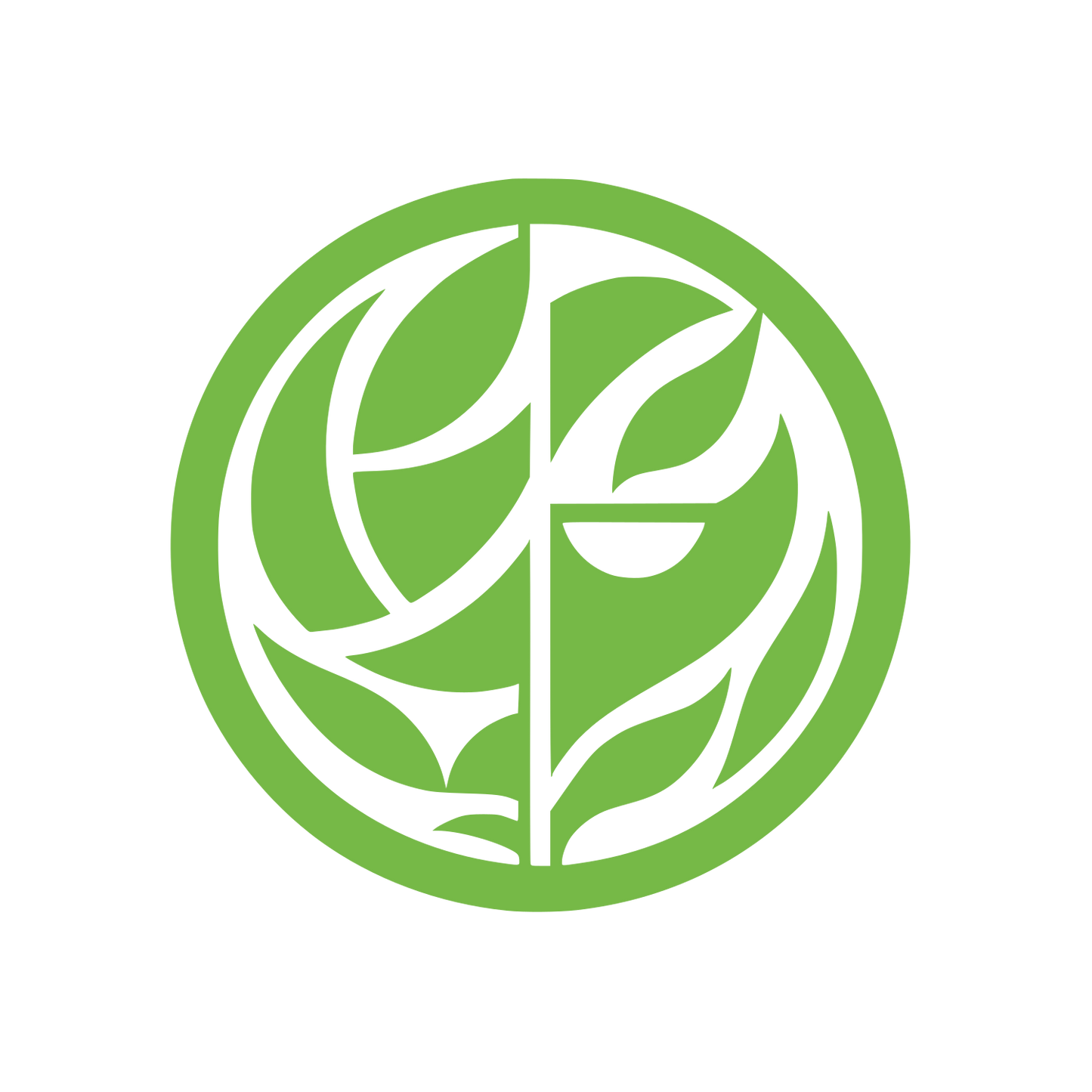 Leaf in Circle Logo #76B947