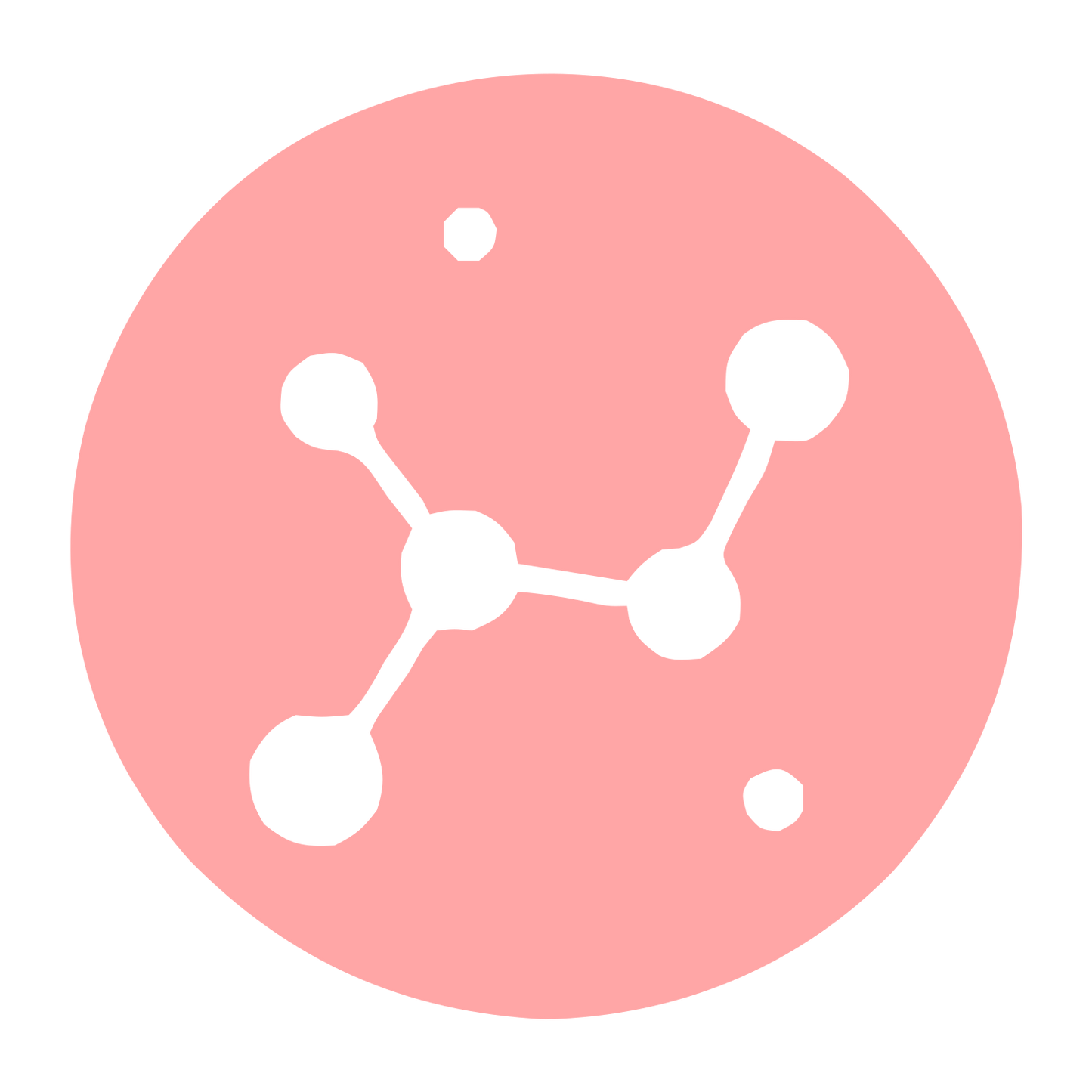 Constellation Circle Logo #ffa6a6