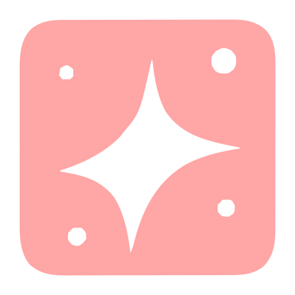Four-Point Star Negative Space Logo #ffa6a6