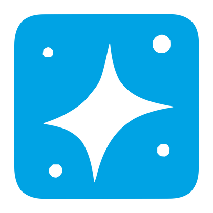 Four-Point Star Negative Space Logo #00a3e4