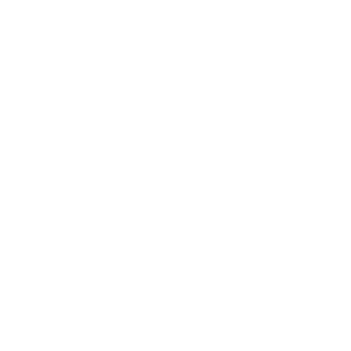Four-Point Star Negative Space Logo #ffffff