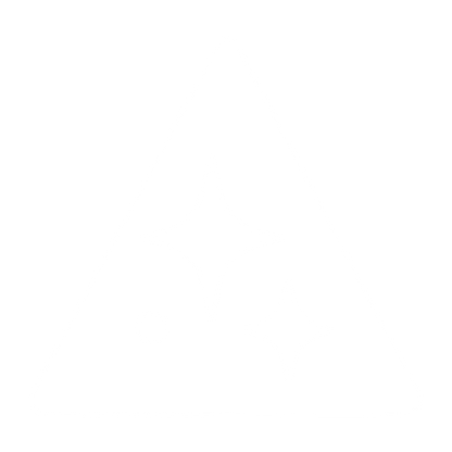 Triangle Stars Negative Space Logo #ffffff