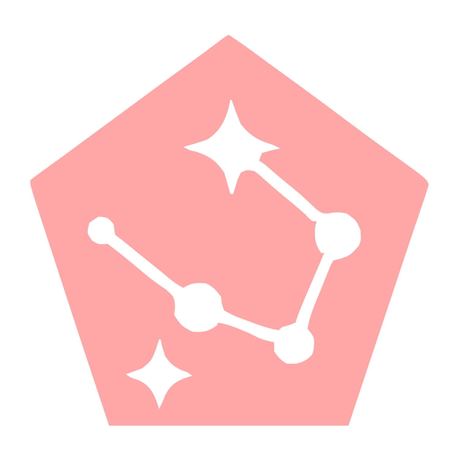 Constellation Pentagon Logo #ffa6a6